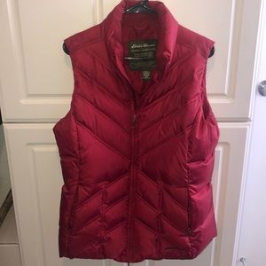 Eddie bauer red down vest
